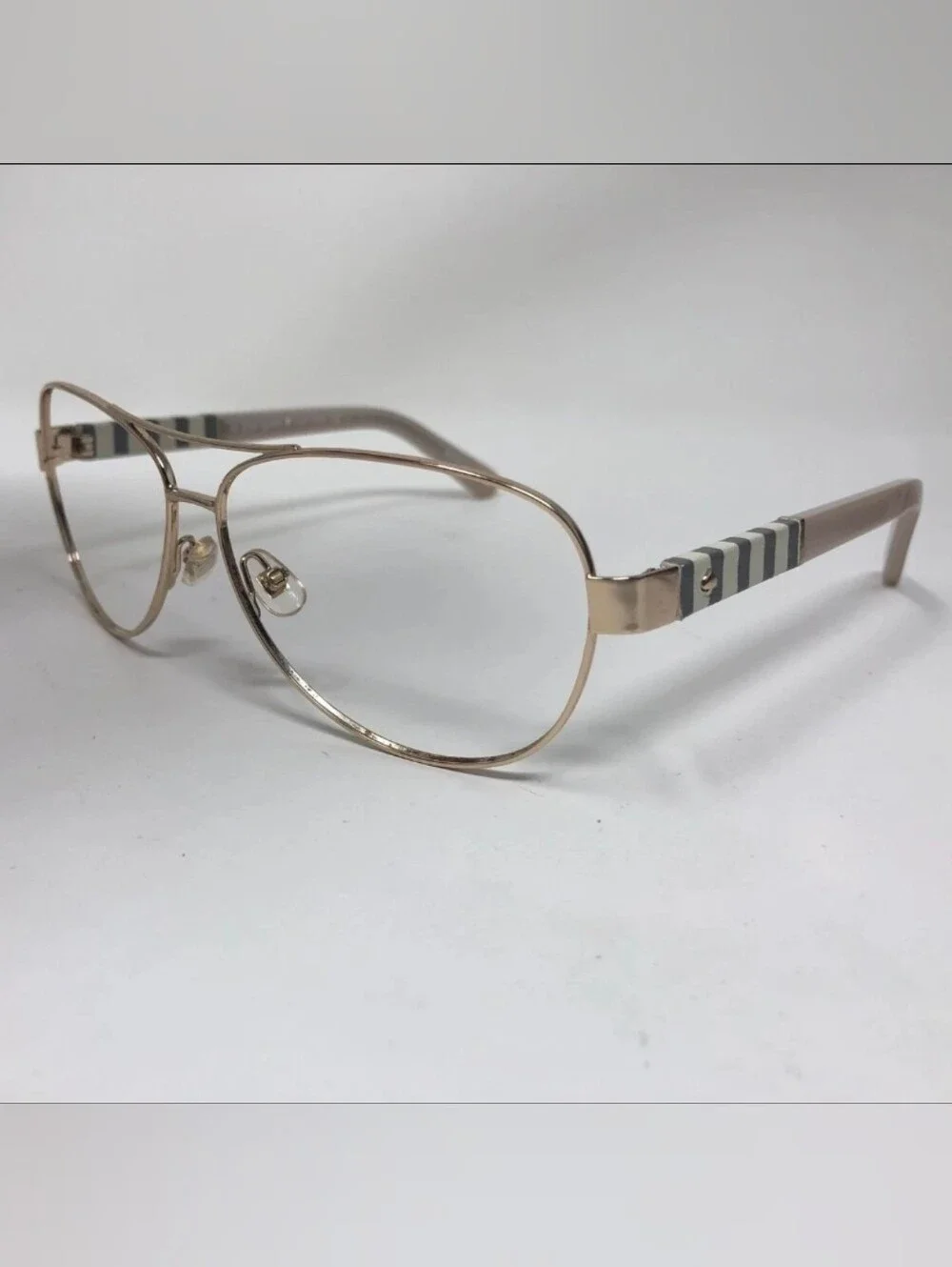 KATE SPADE NEW YORK DALIA/S OW89 58-12-135 GOLD WHITE SUNGLASSES - No Lens